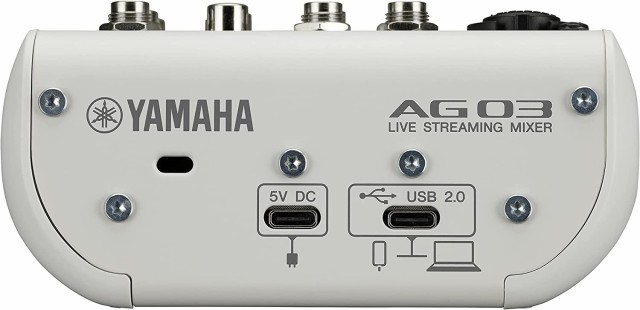 YAMAHA ライブストリーミング ミキサー AG03MK2 ホワイト - 音源