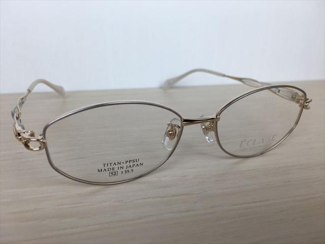 ECLAGE（エクラージュ） EL-0028/4（ホワイト） メガネフレーム 婦人用 52サイズ 新品