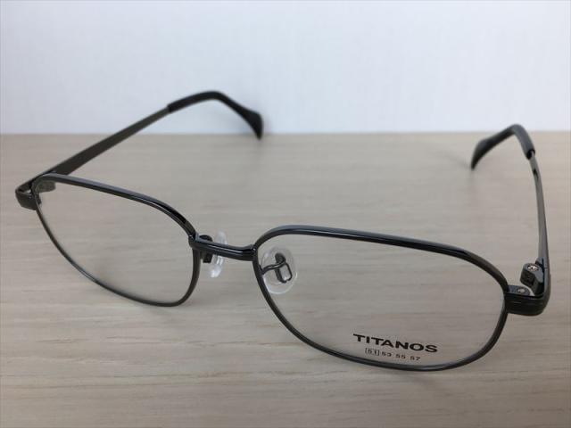 TITANOS（チタノス） T-1105/CB3（グレー） メガネフレーム 51サイズ 新品