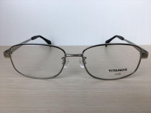 TITANOS（チタノス） T-1327/CB0GP1（シルバーグレー） メガネフレーム 54サイズ 新品 TITANOS（チタノス） T-1327/CB0GP1（シルバーグレー） メガネフレーム