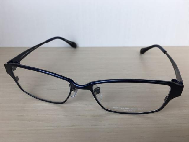 KATHARINE HAMNETT LONDON（キャサリンハムネットロンドン） KH9206/1（ネイビー） メガネフレーム 55サイズ 新品