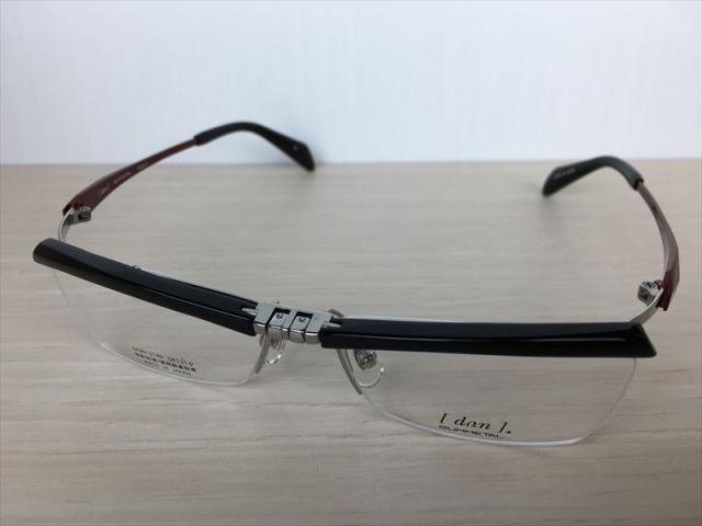 DUN(ドゥアン) DUN-2149 14(ブラック/レッド) 54サイズ 跳ね上げ(ハネアゲ)フレーム(単式) メガネフレーム(ナイロールフレーム) 高品質日本製メガネフレーム