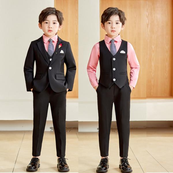 子供服 卒業式 スーツ 男子 フォーマル 6点セット 入学式 発表会 ピアノ 演奏会 男の子 子供 服 こども 七五三 結婚式 小学校 ジュニア_4
