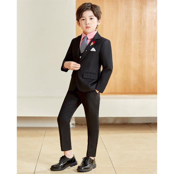子供服 卒業式 スーツ 男子 フォーマル 6点セット 入学式 発表会 ピアノ 演奏会 男の子 子供 服 こども 七五三 結婚式 小学校 ジュニア_6