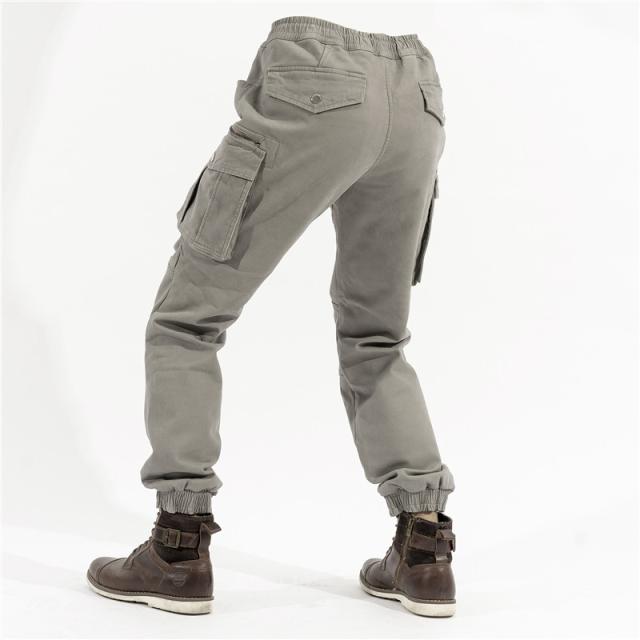 バイク用パンツ メンズ カーゴパンツ プロテクター付き 春夏秋 ゆったり 登山 多機能 ズボン 膝当て 耐久 膝パッド 保護 通気_7