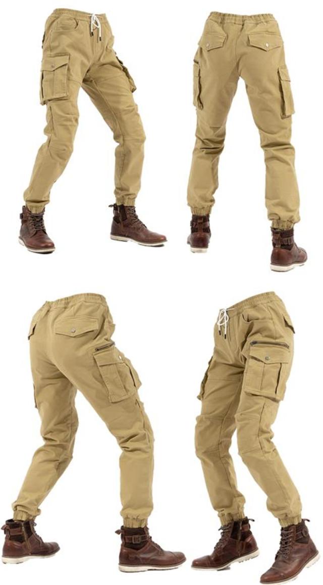 バイク用パンツ メンズ カーゴパンツ プロテクター付き 春夏秋 ゆったり 登山 多機能 ズボン 膝当て 耐久 膝パッド 保護 通気_8