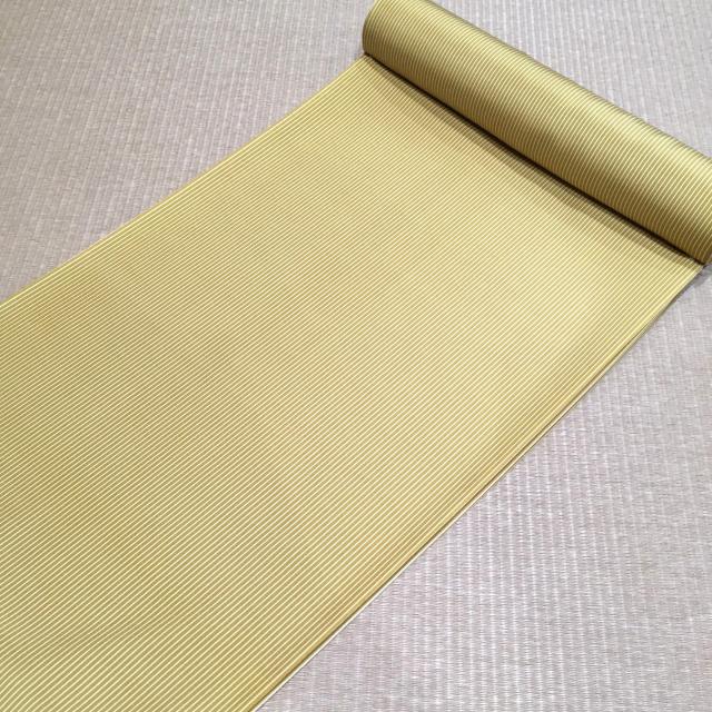 【長襦袢】マスタード 万筋縞