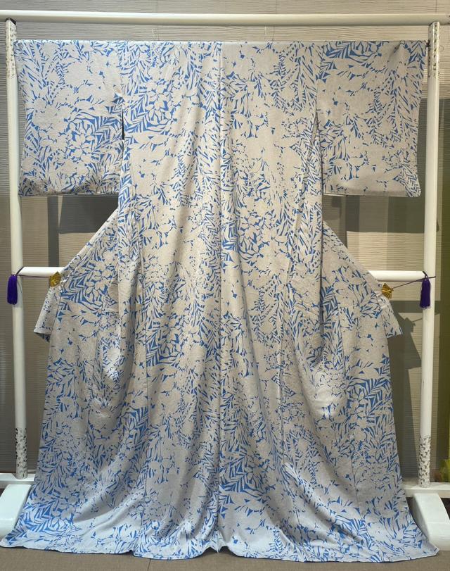 【小紋】楽園ブルー