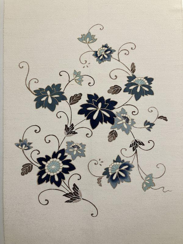 【名古屋帯】更紗NEW唐草 九寸