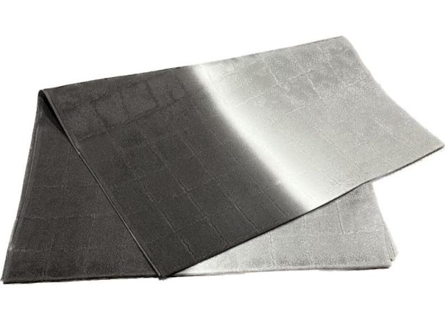 【帯揚】縦ボカシ染め分け 墨色×銀鼠 (全5色) 帯揚】縦ボカシ染め分け 墨色×銀鼠 (全5色)