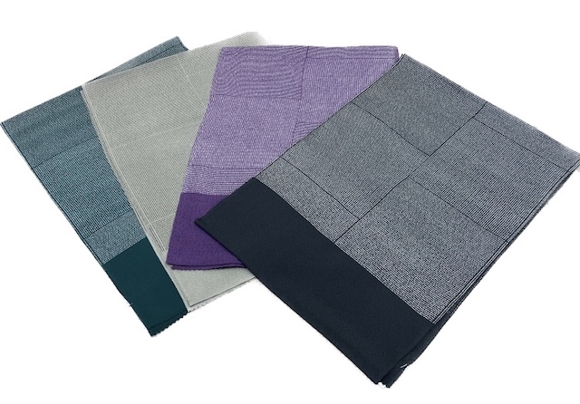 【帯揚】フォーマル市松  一斤染(全2色) 帯揚】変わり市松カラー グリーン(全4色)