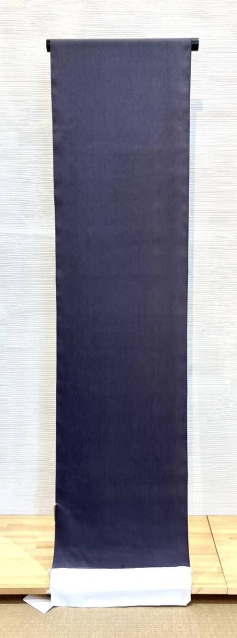 【紬】タテブシ 茄子紺 紬】タテブシ 茄子紺