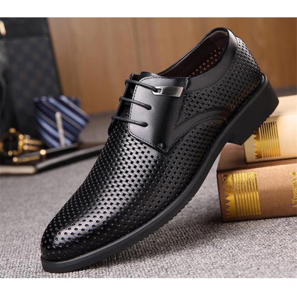 ビジネスシューズ メッシュシューズ メンズ 夏用 蒸さないサンダル