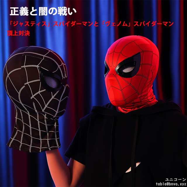 スパイダーマンマスク スパイダーマン コスプレ目は可動式コスプレ