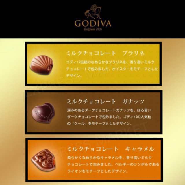 ゴディバ GODIVA チョコレート マスターピース 4種類 詰め合わせセット