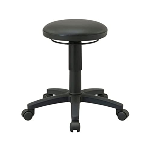 ナカバヤシ 丸椅子 キャスター付き 診察椅子 抗菌PVCレザー ブラック RZR-104BKの通販は 8,213円