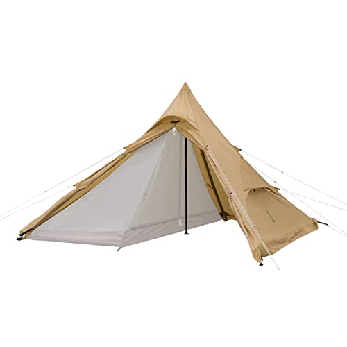 DODディーオーディー ワンポールテントRXM1~4人用 スカート付き TCポリコットン タン