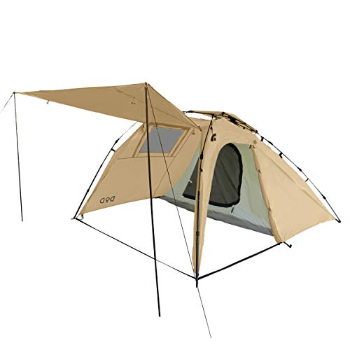 DODディーオーディー ライダーズインテント ツーリング仕様 ワンタッチ 大きな前室 1-2人用 T2-466-TN ベージュの通販は