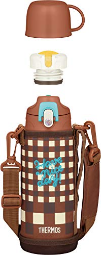 サーモス 水筒 真空断熱2ウェイボトル 0.8L/0.83L ブラウンチェック FJJ-800WF BWCの通販は 4,706円