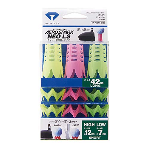 ダイヤゴルフDAIYA GOLF ゴルフ ティー エアロスパークティーネオLS TE-440 イエロー/グリーン/ピンク FF