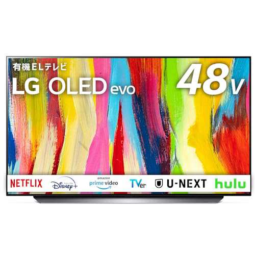 LG 有機EL テレビ 48型 4Kチューナー内蔵 OLED48C2PJA スマートテレビ Alexa搭載 2022年モデル