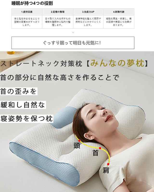 枕 肩こり 首が痛い 横向き 低反発枕 ギフト まくら マクラ 安眠枕 首こり いびき改善 ギフト ストレートネック 快眠枕の通販はau PAY  マーケット - おもてなしショップ | au PAY マーケット－通販サイト