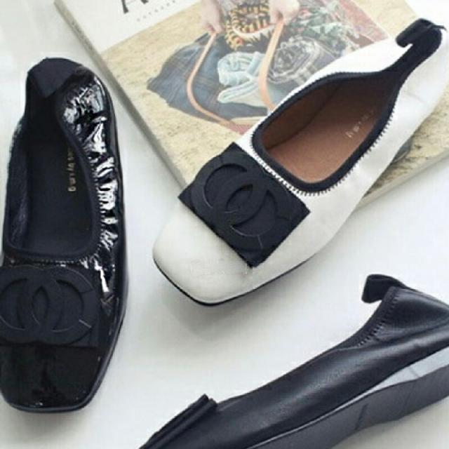 《サイズ交換無料 送料無料》バレエシューズ コンサバシューズ スクエアトゥ エナメル 楽ちん ペタンコ フラットシューズ 歩きやすい 雨の日 梅雨 レインパンプス レインシューズ バブーシュ 韓国ファッション くつ レイングッズ レディース 無地 フラット オフィス 通勤の通販は