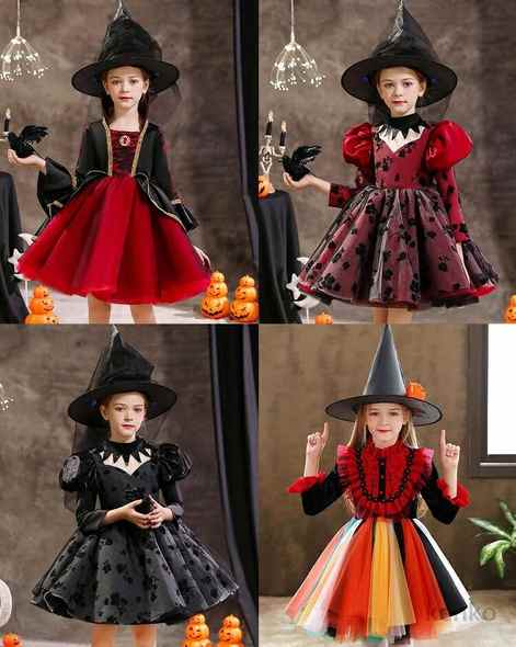 送料無料 ハロウィン コスプレ 女の子 衣装 魔女 巫女 お姫様 ドレス ワンピース キッズ ジュニア コスプレ ハロウィン 仮装 コスチューム ワンピース 子供服 キッズ 子供 仮装