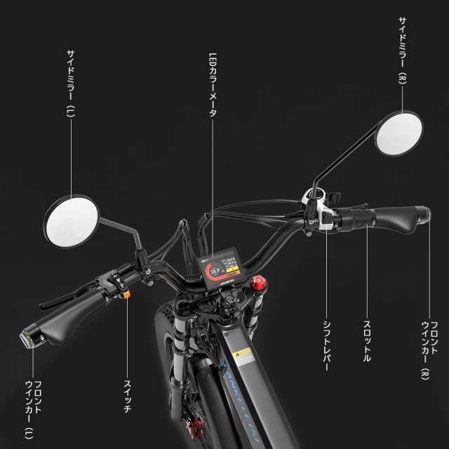 公道走行可能 電動式マウンテンバイク フル電動自転車 20インチ MTB シマノ 7段変速 20インチ 折りたたみ自転車 自転車 スノーバイク 電動自転車  20インチ アクセル付き 48V15Ah 大容量バッテリー 長距離走行 折りたたみ スポーツ自転車 旅行 キャンプ 通勤 通学 大人用の ...