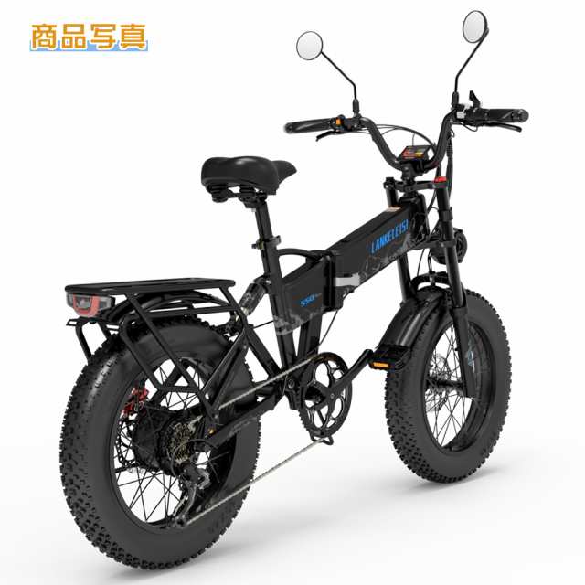 公道走行可能】Eバイク モペット 自転車 電動 20インチ 折り畳み式 フル電動自転車 電動バイク タイヤ 極太 1000W 35°坂登  48V15Ah シマノ7速 ビーチクルーザー 電動ファットバイク マウンテンバイク 電動付き自転車 ebike 泥除け 荷台 空気入れ プレゼント  贈り物 お祝い ...