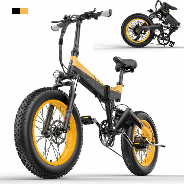 電動自転車 折りたたみ 20インチ 20x4.0ファット自転車 フル電動