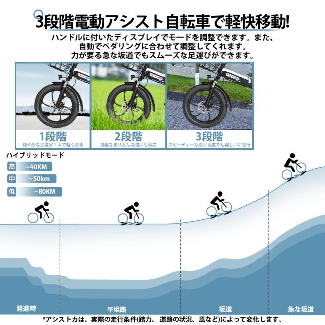 FLYFISH 自転車 20インチ 自転車 フルアシスト自転車 折り畳み自転車 アシスト自転車 350Wモーター 電動アシスト自転車 公道で走れる 24km/h未満 最大続行距離80km 2モード対応 シマノ7段変速 泥除け ライト 初心者 女性でも フロントLEDライト付 街乗り 通勤 通学 送料無料_8