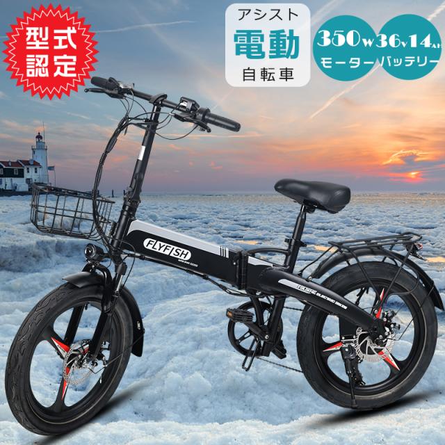 FLY FISH 電動アシスト自転車 20インチ ブラック 【公式通販】