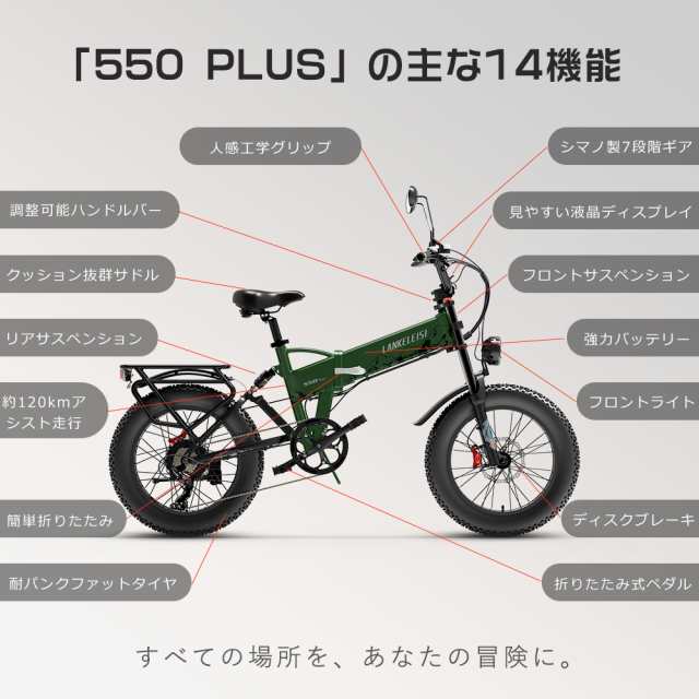 アクセル付きフル電動自転車 20インチ 1000W 48V15Ahバッテリー 最高速度46km/h 最大走行