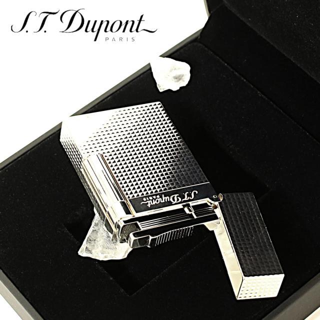 S.T Dupont エス・テー・デュポン ライン2 ダイアモンドヘッド シルバー フリントガスライター 16184 SGEX_4