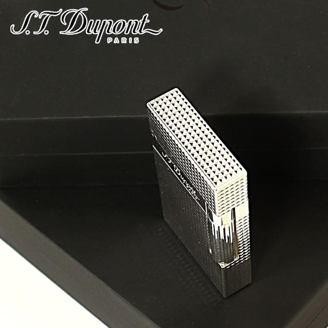 S.T Dupont エス・テー・デュポン ライン2 ダイアモンドヘッド シルバー フリントガスライター 16184 SGEX_5