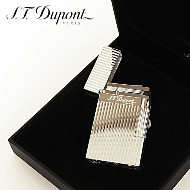 S.T Dupont エス・テー・デュポン ライン2 バーティカルライン シルバー フリントガスライター 16817 SGEX_4