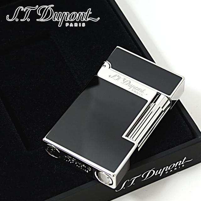 S.T Dupont エス・テー・デュポン ライン2 モンパルナス ブラックラッカー パラディウム フリントガスライター 16296 SGEX