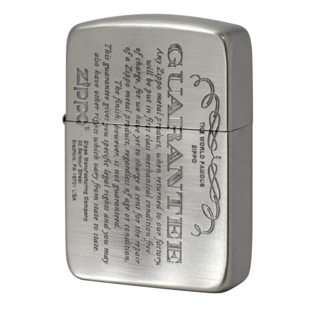 Zippo ジッポライター 1941レプリカ ギャランティー柄 保証書 シルバー GUARANTEE No.1941 41GRT-NI プレゼント 贈り物 男性 女性 かっこいい メール便可の通販は 8,135円