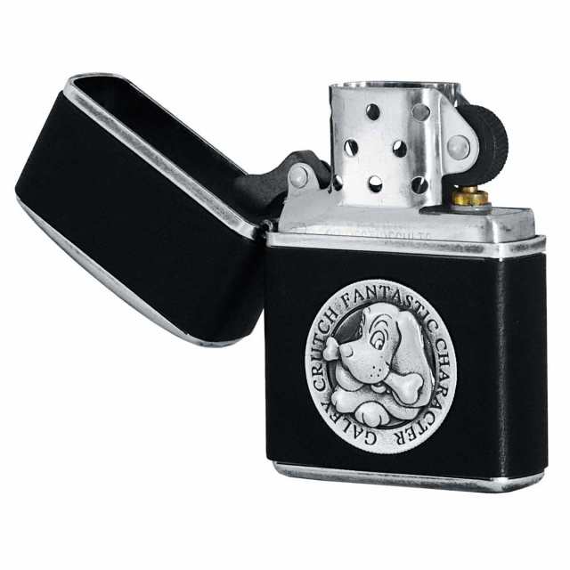 Zippo ジッポライター ARMOR GALFY 162 Leather Metal Emblem Black 