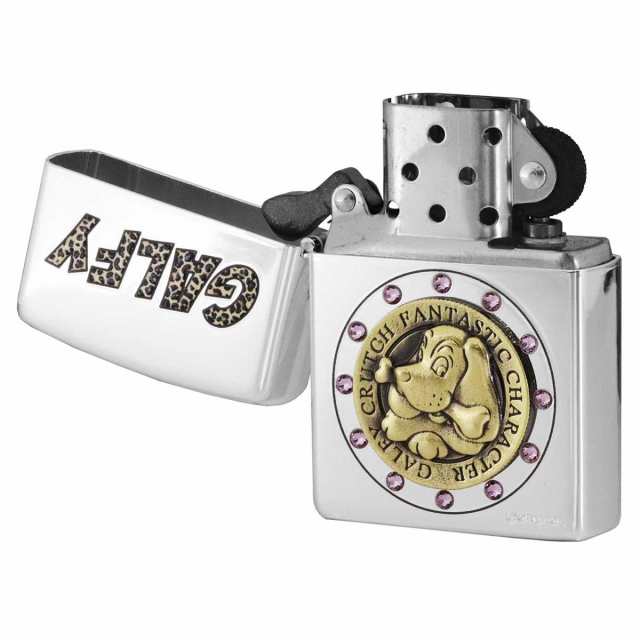 Zippo ジッポライター GALFY 200 Metal Emblem Leopard Silver ...