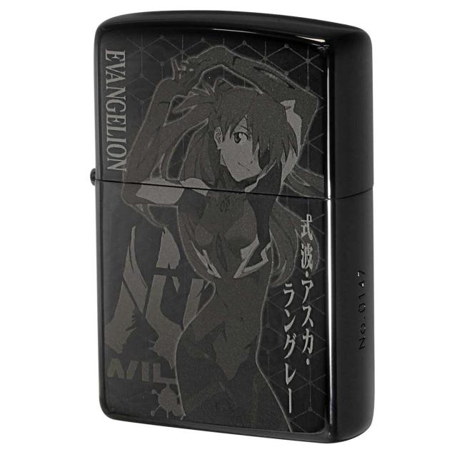 Zippo ジッポライター エヴァンゲリオン 新劇場版 キャラ アニメ Black Titnium Ver.2 シリアル番号 オフィシャルライセンス品 式波・アスカ・ラングレー プレゼント 贈り物 男性 女性 かっこいいの通販は