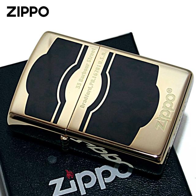 Zippo ジッポライター ブラウン マーブル 大理石調 金メッキ ラッカー仕上げ CD2 B GD&BW 1201S427 メール便専用商品