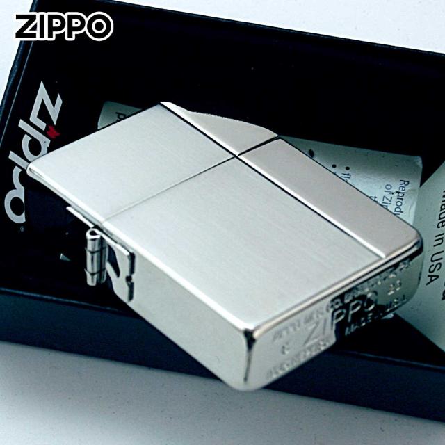 Zippo ジッポライター 1935レプリカ ミラー サテーナ コンビネーション シルバー 1201S288 メール便専用商品_3