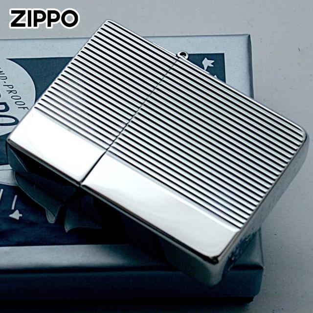 Zippo ジッポライター 1935レプリカ ダイヤカットライン シルバー 1201S289 メール便専用商品_1