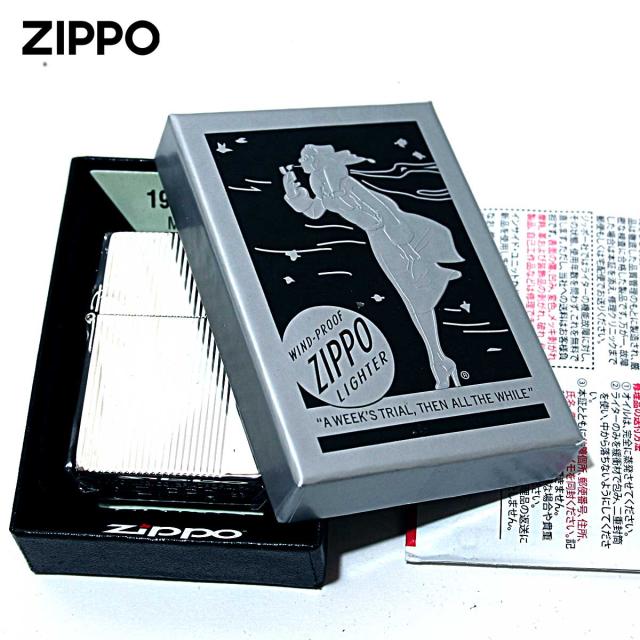 Zippo ジッポライター 1935レプリカ ダイヤカットライン シルバー 1201S289 メール便専用商品_4