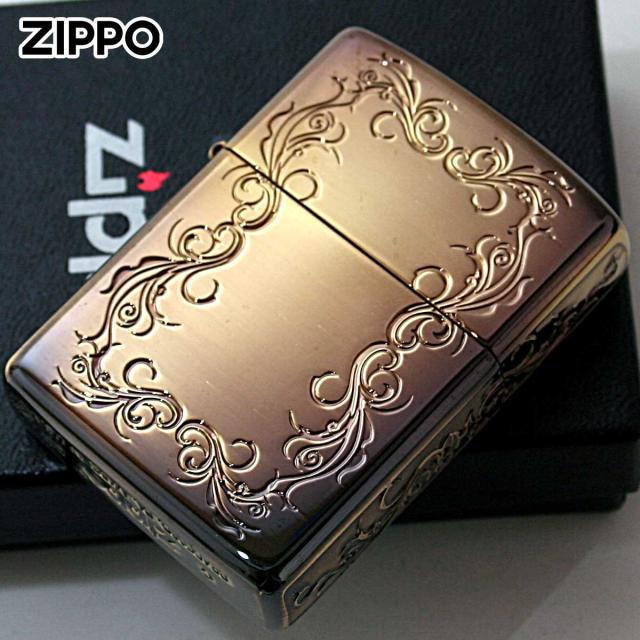 Zippo ジッポライター アーマー 5面 アラベスク 唐草 アンテーク風 ブラス ARMOR 5F ARABESQUE BS 1201S874 メール便専用商品