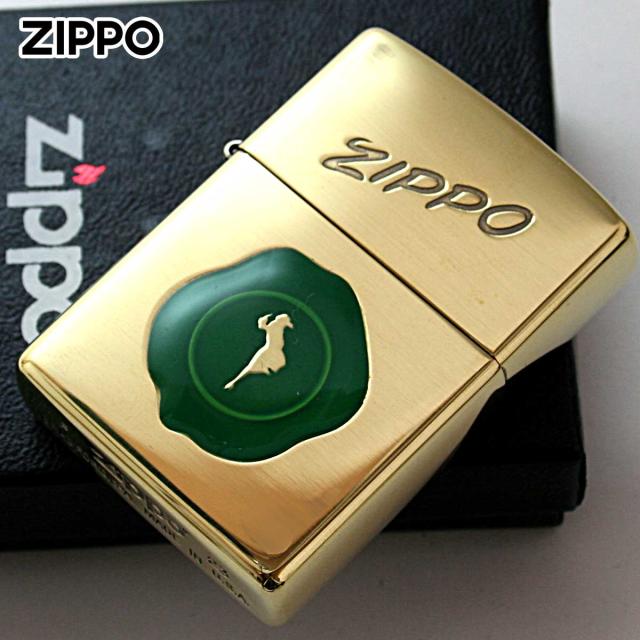 Zippo ジッポライター シーリングスタンプ ウインディ ガール ブラス グリーンスタンプ 1201S859 メール便専用商品
