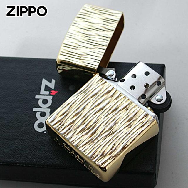 Zippo ジッポライター アーマー ヒートヘイズ シルバー ゴールド 両面加工 ARMOR Heat Haze Silver&Gold A SG メール便専用商品_2