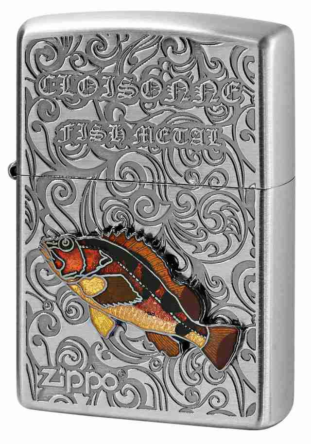 Zippo ジッポライター Vintage Cloisonne fish metal Salt Water Fish